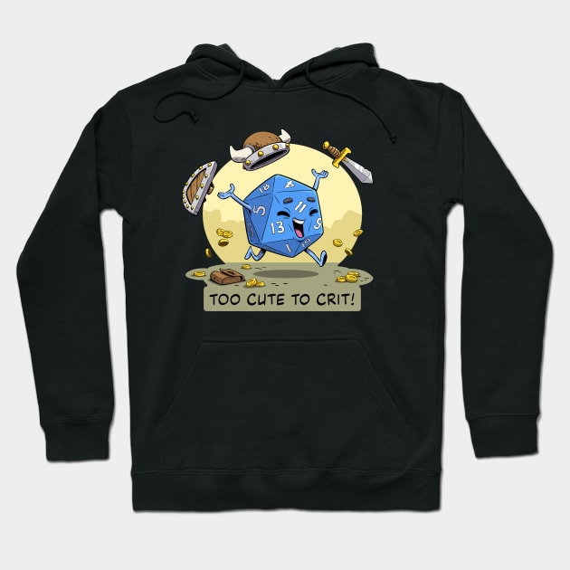 Too Cute To Crit Hoodie by The Coffey Press